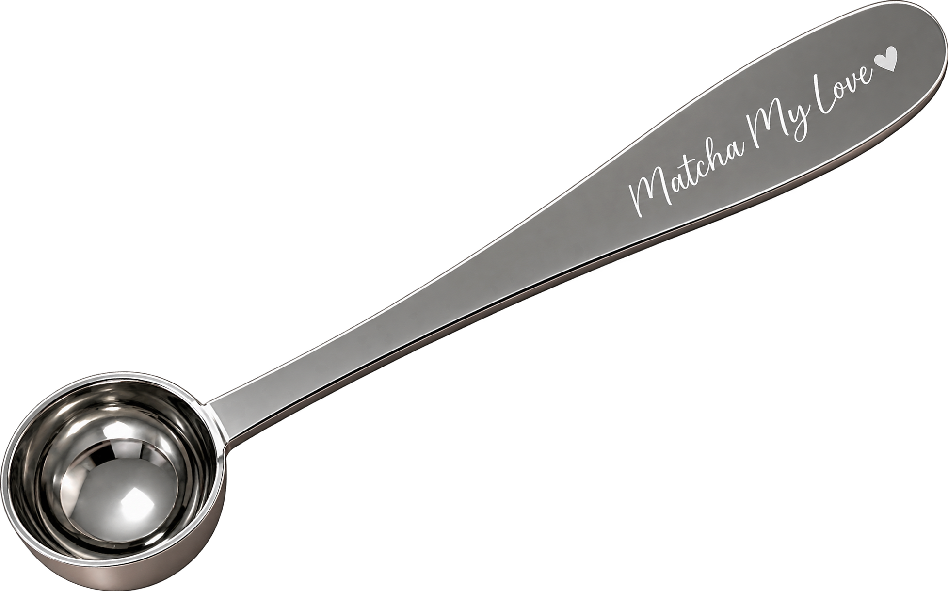 Stainless steel matcha spoon